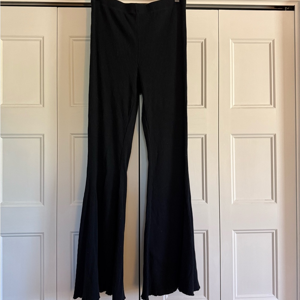 Aerie Black Flare Lounge Pants